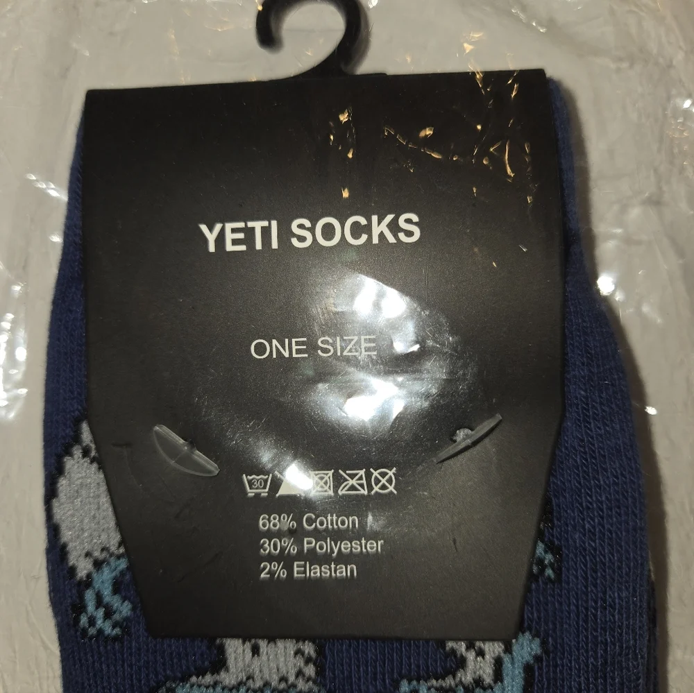 Men's OS Yeti Socks NEW